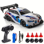 4WD Super Drift RC Car with LED Lights, 2.4GHz Remote Control, Rechargeable Battery, Racing & Drifting Tyres